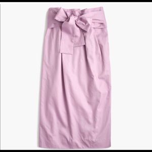 J. Crew Midi Paper-Bag Skirt in Lilac sz 8